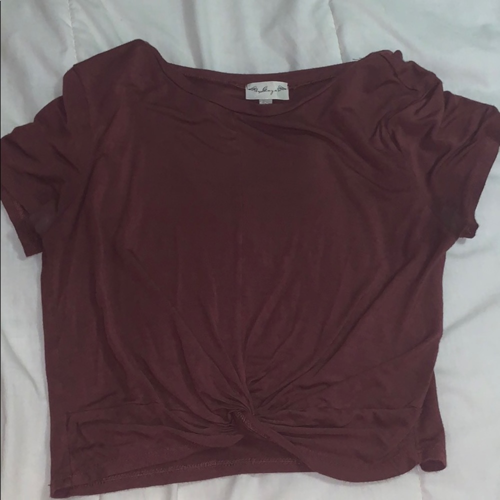 Dusty pink cop top